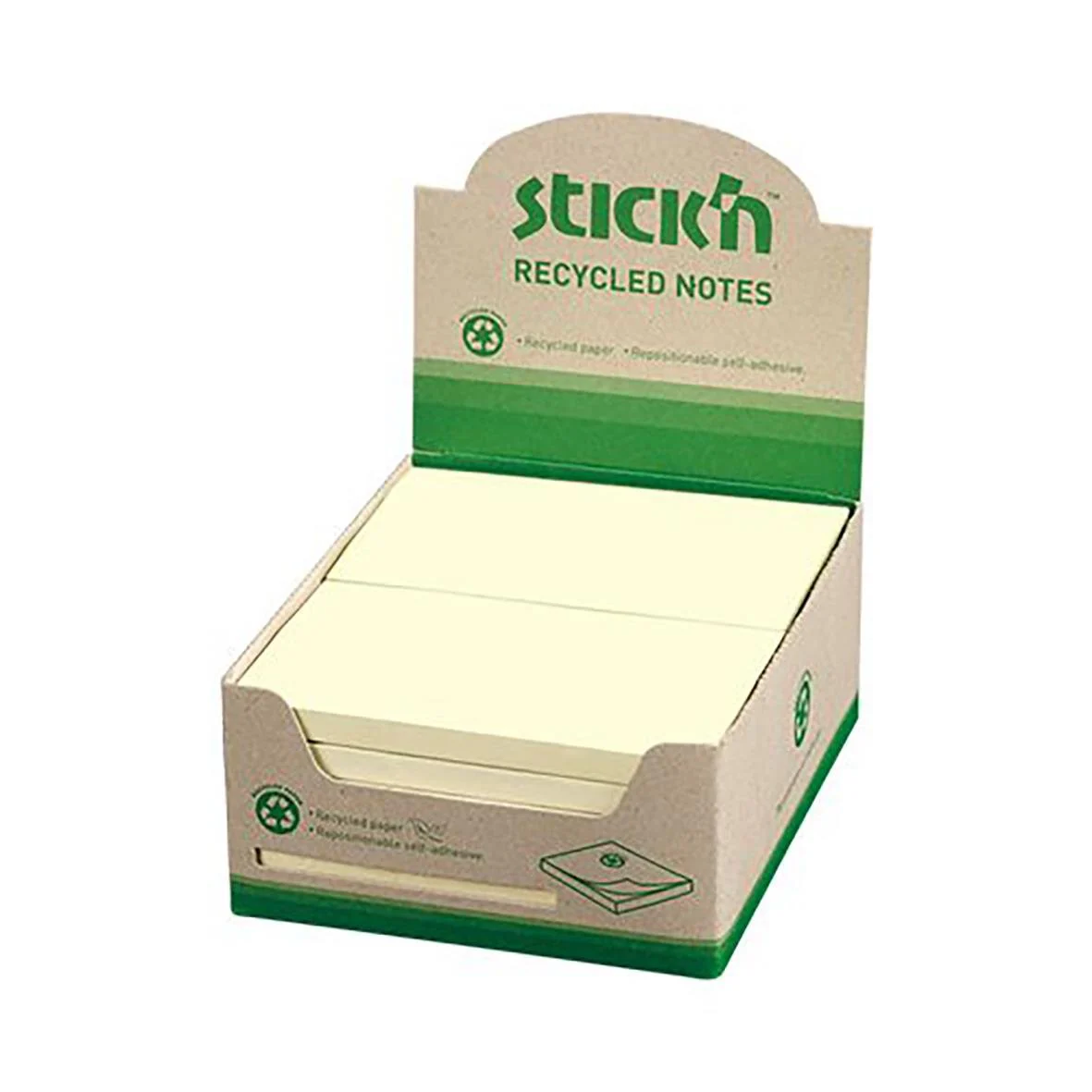 Notisar Stick´n Recycled Gul 76x127mm 100 Blad - Bild 2