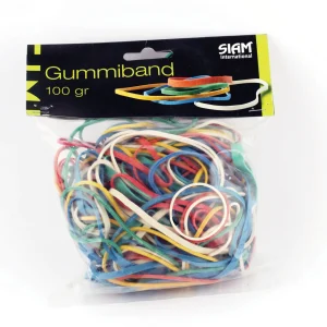 Gummiband sort.storl sort.färger 100g