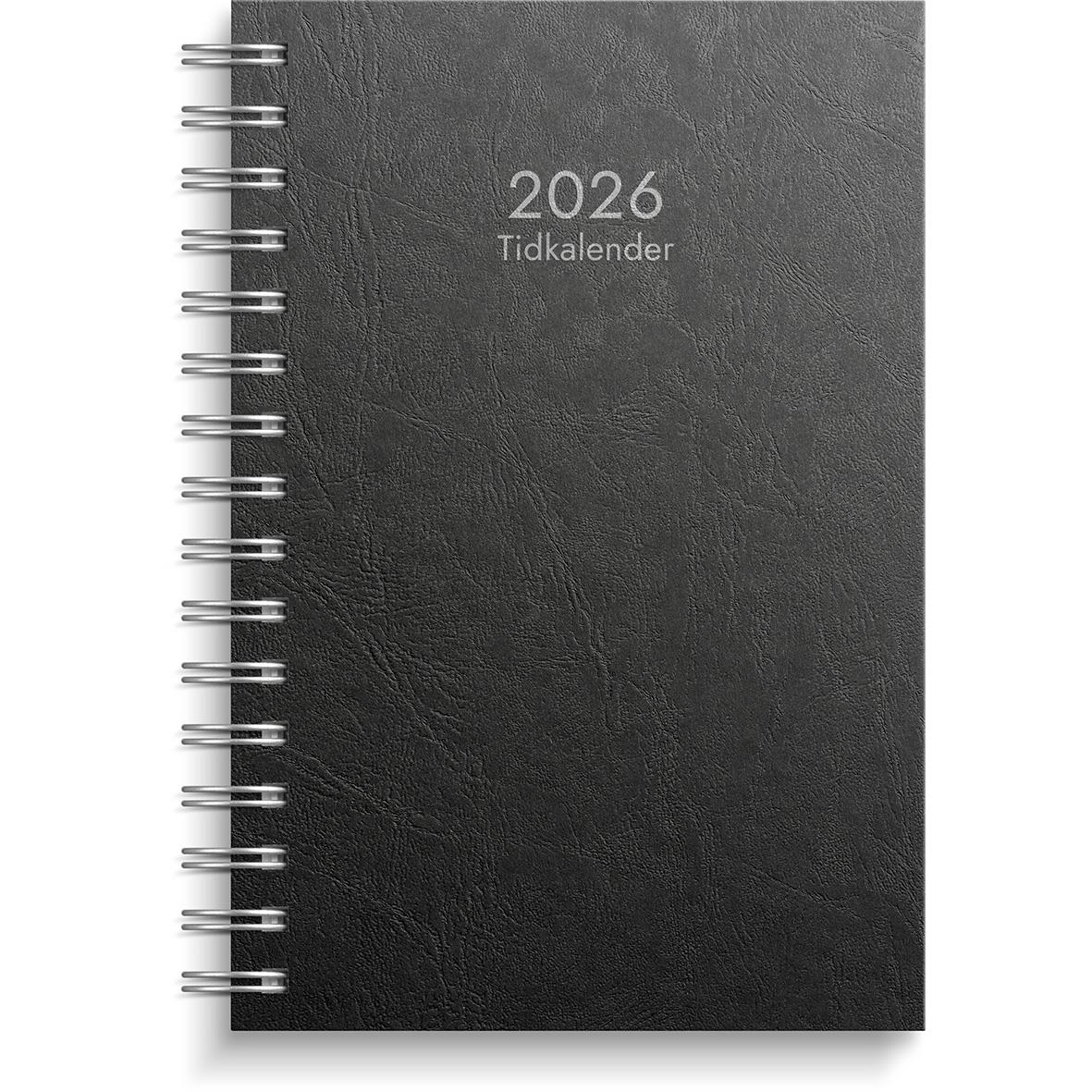 Almanacka Burde 1163 Tidkalender Kartongomslag 2026 Svart - Bild 2