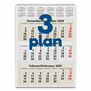 3-månaders kalender stor | 2026