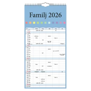 FAMILJEKALENDER FÄRG | 2026