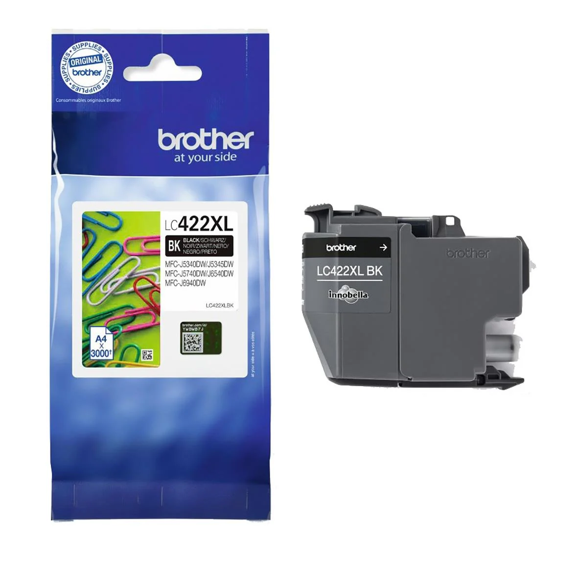 Bläckpatron Brother 3000 Sidor LC422XLBK Svart - Bild 2