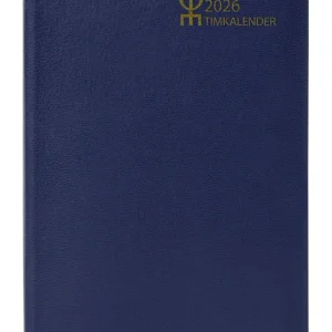 Timkalender Blå Konstläder | 2026