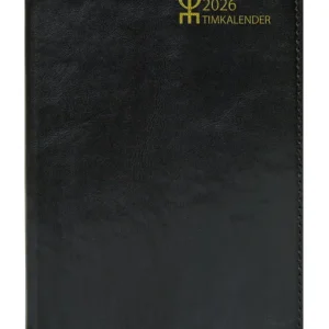 Timkalender Svart Konstläder | 2026