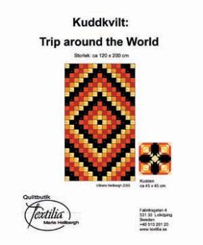 Kuddkvilt Trip Around the World, 120 cm bred - Bild 2