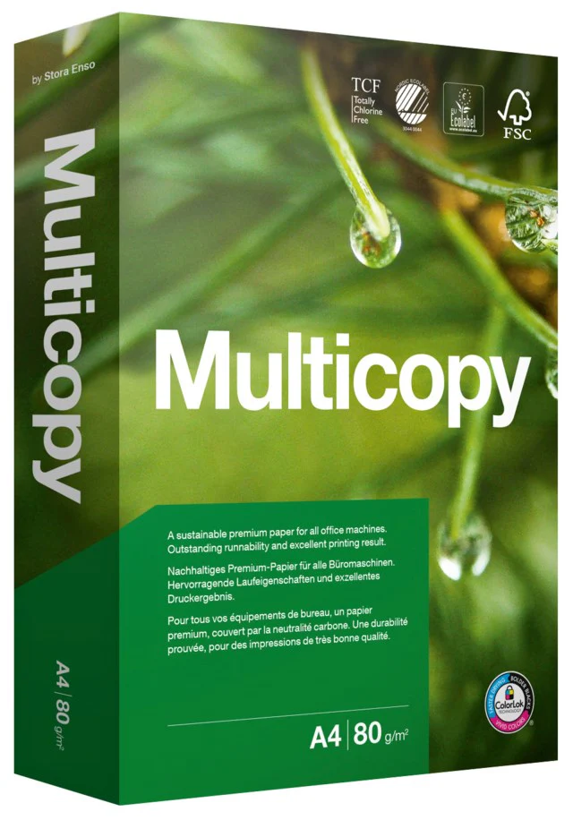 Kopieringspapper Multicopy A4 80g 500ark/fp - Bild 2