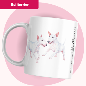 Bullterrier Mugg – Vad vore livet utan Bullterrier, Vit