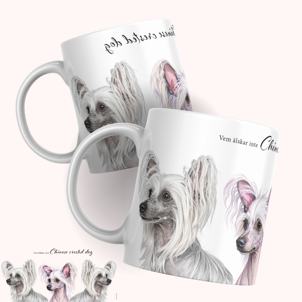 Chinese Crested Dog Mugg – Vem älskar inte Chinese Crested Dog - Bild 3