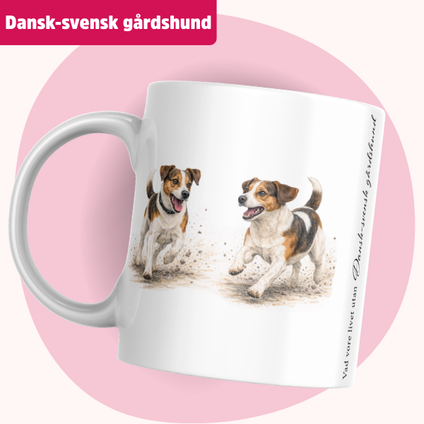 Dansk-svensk gårdshund Mugg – Vad vore livet utan Dansk-svensk gårdshund | Tricolor brun - Bild 2