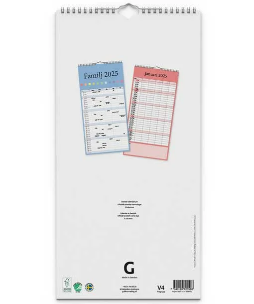 FAMILJEKALENDER FÄRG | 2025 - Bild 5