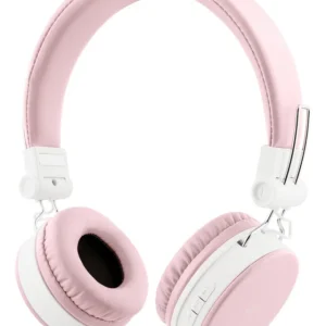 BT200 Hopfällbara On-Ear BT Headset 3.5mm Rosa