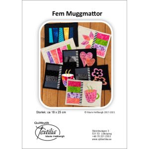 Mönster, Fem Muggmattor, PDF eller Utskrivet