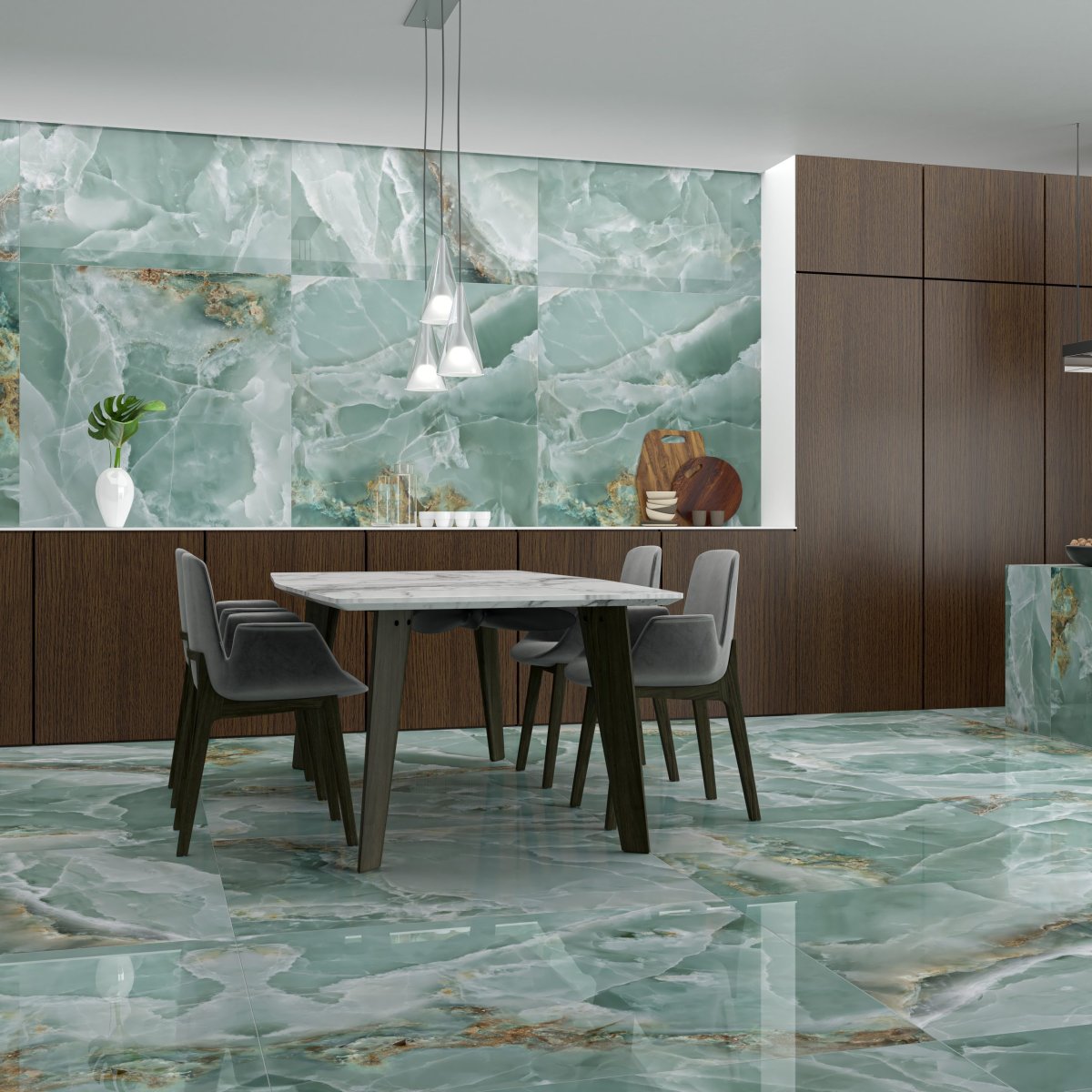 Klinker Onyx Mint Super Polerad 60×120 - Bild 4